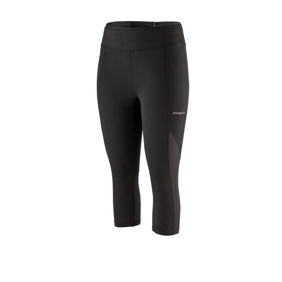 Patagonia Pants - Patagonia Endless Run Capris Black Stretchy Yoga Running Athletic Pants | Size S
